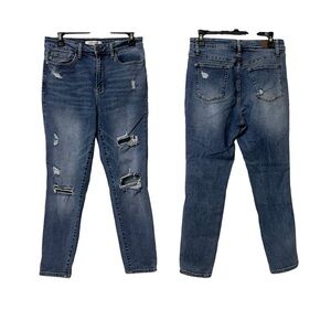 Judy Blue Slim Fit Medium Wash Distressed Jeans Size 29